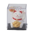 thumbnail image 3 of Adorno de gato de la suerte con brazo que agita y energía solar de 2 pulgadas que da la bienvenida a la riqueza con la mano que agita Gato de la fortuna blanco, 3 of 10