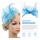 thumbnail image 4 of Veil Fascinator Central de cabello Fascinators Hat Tea Party Headband Sombreros de té para mujeres, 4 of 6