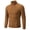 Brown, variant on Men's Casual Slim Fit Sweater Vintage Knitted Lightweight Turtleneck Stretch Solid Pullover Sweater Blue