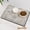 Boho Taupe Brown, variant on Moroccan Stain Dog Food & Water Mat, Boho Pet Feeding Mat for Floor Non-Slip Waterproof, Super Absorbent Cat Bowl Mat, Easy to Clean Durable Pet Placemat,16" × 24"