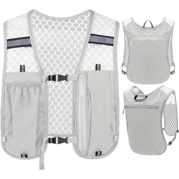 Running Hydration Vest Backpack for Men & Women, Lightweight Breathable Bladder Chest Pack with Phone Pocket, Adjustable Straps for Hiking, Cycling & Outdoor Sports