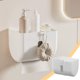 thumbnail image 1 of Toilet Tissue Box Toilet Paper Box Wall Mounted Non Perforated Roll Box Toilet Transparent Roll Box Storage Rack Translucent Storage Cabinet, 1 of 9