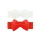 thumbnail image 1 of Cinturones elásticos de 2 piezas con lazo para mujer INSPIRE CHIC de 2.4" de ancho, elegante, lindo y ajustable para cintura de vestido de boda de 24 a 32" blanco + rojo, 1 of 7
