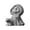 O21 O 1.8"x2.4"x2.4", variant on Offer Countdown! Halloween Grim Reaper Statue With Walking Dog Artificial Stone Figurine 1.8"X2.4"X2.4" Desktop Ornament For Home Party Decor