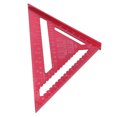 thumbnail image 4 of Triángulo de carpintería de aleación de aluminio rojo resistente a la corrosión, escala transparente, escuadra de carpintería para muebles, 4 of 12