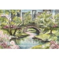 thumbnail image 2 of Tre Sorelle Studios 18x13 Black Ornate Wood Framed with Double Matting Museum Art Print Titled - Central Park Springtime, 2 of 4