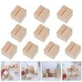 thumbnail image 1 of OULII 10Set Game Card Holder Stand Square Shape Wood Material Steady Standing Home Decor, 1 of 8