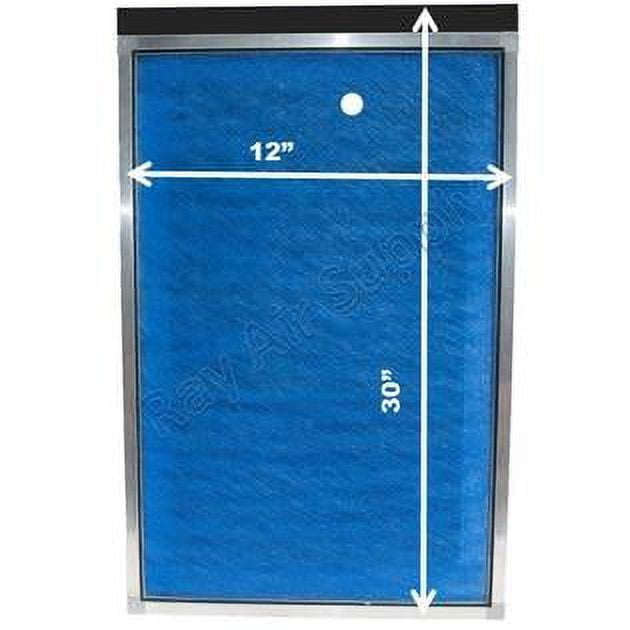 RAYAIR SUPPLY 12x30 Replacement Filter Pads Compatible with AlpinePure ET Air Cleaner 12x30 Refills (3 Pack) BLUE