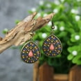 thumbnail image 6 of AYYUFE 1 Pair Earring Water Drop Shape Bohemia Style Glitter Dangle Hanging Ear Ornaments Ear Accessoies for Lady, 6 of 8