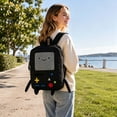 thumbnail image 7 of Adventure Cartoon Time Backpack Cute Travel Backpack with Embroidered Front and Dual Zippers with embroidered front, BeeMore Cartoon Robot Travel Laptop, Reinforced Adjustable Straps, 7 of 7