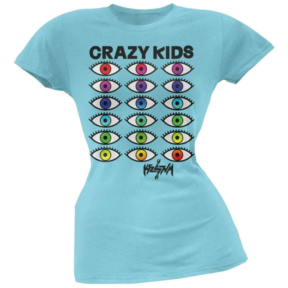 Ke$ha Women's Juniors Crazy Kids Short Sleeve T Shirt