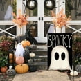 thumbnail image 2 of SM-XLHN Halloween Ghost House Flag 28x40 Inch Double Sided Outside, Spooky Yard Outdoor Decorative Flag, 2 of 6