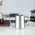 thumbnail image 5 of Easyworkz Gage Gooseneck Pour Over Coffee Kettle 12 oz Stainless Steel Hand Drip Coffee Pot, Brushed Silver, 5 of 9