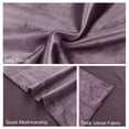 thumbnail image 5 of JIUZHEN Lavender Velvet Rod Pocket Blackout Curtains - Thermal Insulated Soft Velvet Window Treatments with Rod Pocket for Bedroom Living Room, 2 Panels with Tiebacks, 52W x 84L, 5 of 12