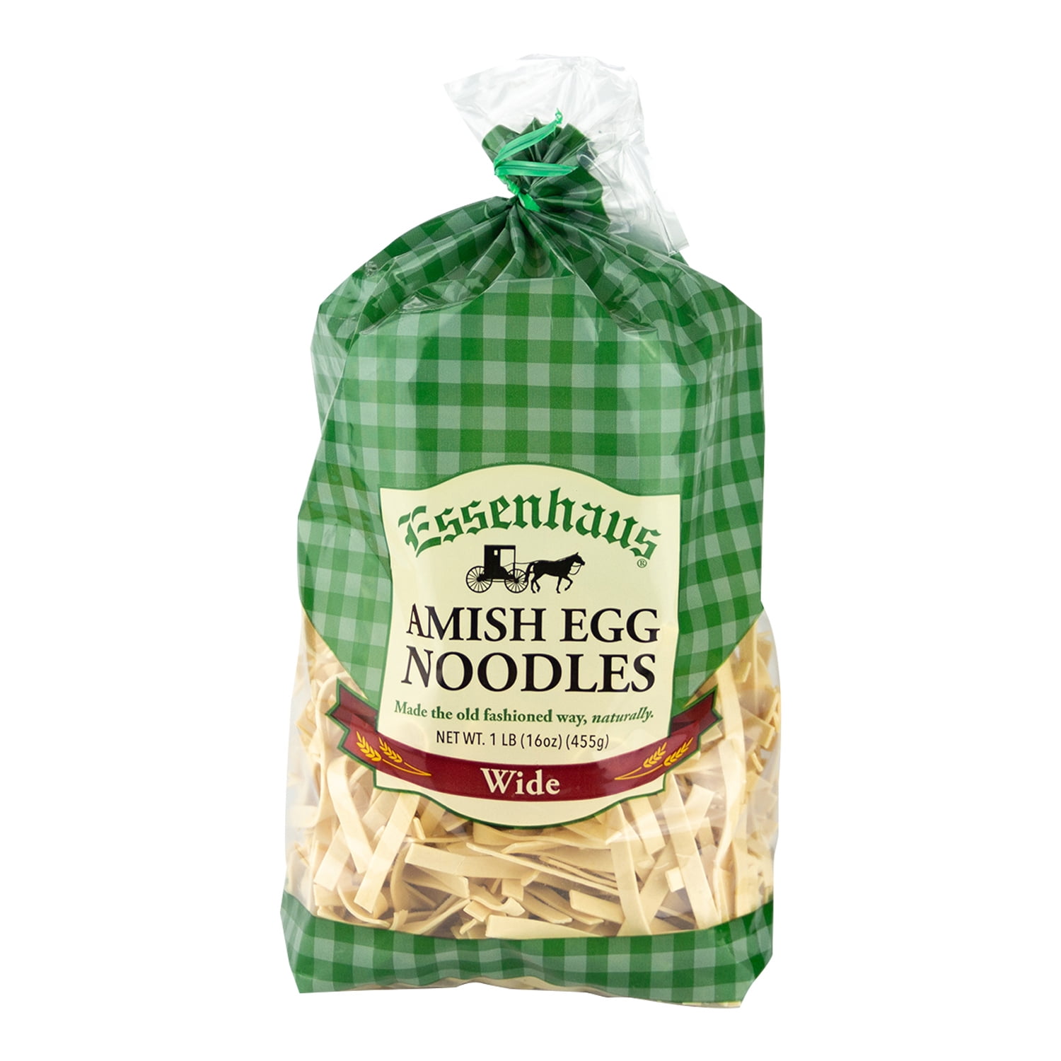 (2 pack) Essenhaus Homemade Style Wide Egg Noodles, 16 oz