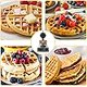 thumbnail image 2 of Historyli Máquina para Hacer Wafles Comercial,1200W,Acero Inoxidable,Wafflera Redonda Antiadherente con Rango de Temp. de 50°C a 300°C y Control de Tiempo,para Hogares,Panaderías,Bares de Snacks,Negro, 2 of 9