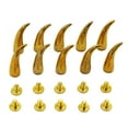 thumbnail image 2 of 10Pcs Metal Studs Screw Leathercraft Rivet Spikes Spots 7*25mm , Gold, as described, 2 of 7