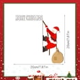 thumbnail image 3 of Fiudx Pegatina Estereoscópica de Papá Noel, Decoración de Madera Pintada a Mano, Adorno Festivo para Marco de Puerta, Decoración Navideña, Idea de Regalo de Navidad, 30 G, Duradera y Reutilizable., 3 of 6