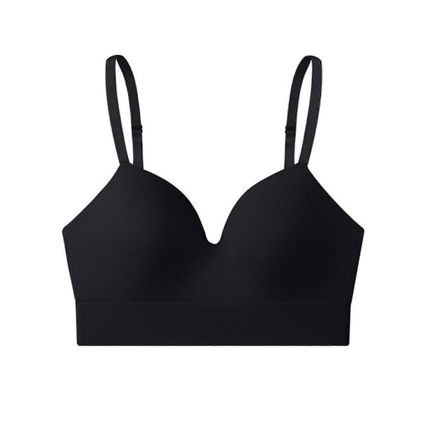 Everyday Wear Invisible Wireless Bra Full Coverage Support Push Up Bralette Smooth Fit Adjustable Underwear for Women color XL