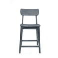 thumbnail image 2 of Torino Wood Counter Stool - Charcoal Grey, 2 of 6