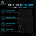 thumbnail image 5 of RBX Boys Athletic Shorts - 2 Pack Performance Mesh Jersey Gym Shorts with Elastic Waistband (8-16), 5 of 7