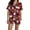 Red, variant on ChenYiFH Under $10 Halloween Pajama Sets For Women 2 Piece Pumpkin Print Shirts And Pajamas Shorts Button Down Short Sleeve Sleepwear Black S