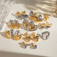 thumbnail image 4 of PISONIC Chunky Statement Earrings for Women Gold and Silver Two Tone Mixed Metal Earrings Trendy Bold Vintage Jewelry Drop Dangle Earring Real Gold Plated Non Tarnish Hypoallergenic, 4 of 12