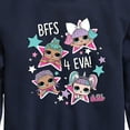 thumbnail image 3 of LOL Surprise! - LOL Bffs 4 Eva - Toddler And Youth Crewneck Fleece Sweatshirt, 3 of 5