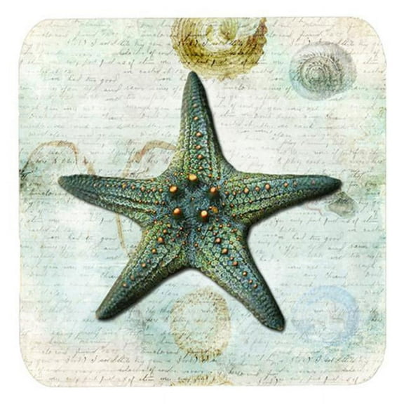 Starfish Foam Coasters - Set Of 4, 3.5 x 3.5 In.