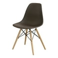 thumbnail image 6 of Suff Plastic Dining Side Chairs, Set of 2, Brown, 6 of 6