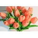 thumbnail image 3 of 15 tulipanes artificiales de seda de tacto real para decoración del hogar, Día de la Madre, primavera, boda, ramos, arreglos florales., 3 of 8