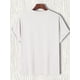 thumbnail image 3 of Space Men'S Casual T-Shirt, Slight Stretch, Crew Neck, Printed Pattern, Regular Fit for Summer, 3 of 7