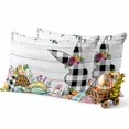 thumbnail image 3 of Easter Decorative Throw Pillow Covers 12x20 Inch Set of 2 Bunny Spring Egg Home Decor Pillow Cases for Couch, Grey Wood Grain Cushion Case for Living Room Bedroom Bed Car Chair, 3 of 9