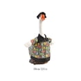 thumbnail image 2 of AZXY Halloween Porch Goose Outfit, Halloween Decorations Outdoor Ghost Skull Print Shirt Hat Set for 23 Inch Cement Plastic Porch Goose Statue, Lawn Patio Fall Party Ornament, 2 of 7
