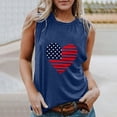 thumbnail image 3 of IROINNID Women's V-Neck Tank Sleeveless 4th Of July Vest Summer Vest Blouse Tops 4th Of July, 3 of 5