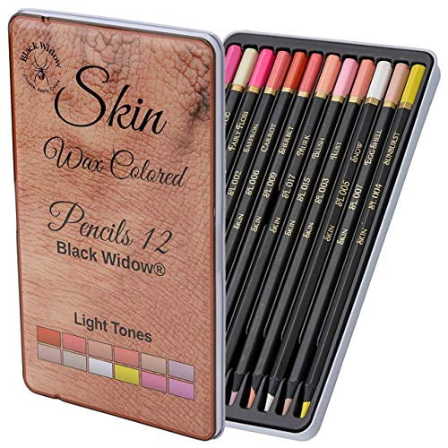 Light Skin Tone Colored Pencils for Adults - Color Pencils for Portraits and Skintone Artists - A Complete Color Range - Now With Light Fast Ratings