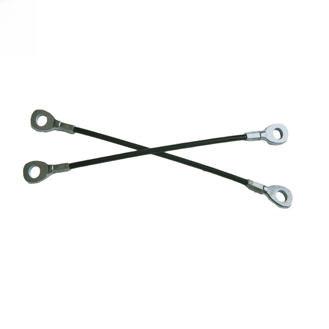 Accesorios para equipos de fitness DIY, cable de acero negro de 5 mm de diámetro y 1,4 m de largo, cable de acero PU