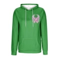 thumbnail image 5 of Ounisa Breast Cancer Oversized Hoodies Fleece Drawstring Shirts for Women Pink Ribbon Sweatshirt Cancer Fight Awareness Shirt Faith Casual Long Sleeve Tops, 5 of 5