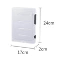 thumbnail image 3 of Boîte de Rangement Portable Transparente à Double Boucle avec Poignée Boîte de Rangement Transparente PP A5 Mince Blanc, 3 of 8