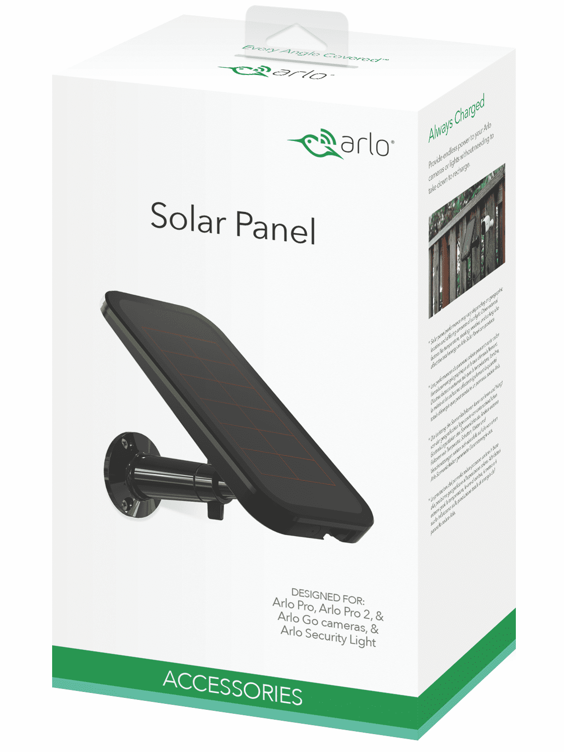 Arlo by Netgear Solar Panel for Pro and Go cameras (Model VMA4600) eBay
