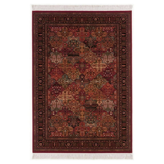 Couristan 81433203053079T 5 ft. 3 in. x 7 ft. 9 in. Kashimar Imperial Baktiari Rug - Antique Red