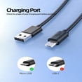 thumbnail image 2 of POINTERTECK Micro USB Cable USB 2.0 A-Male to Micro B Cable Fast Charging Cord High Speed USB Durable Android Charger Cable (1 Pack  3ft), 2 of 5