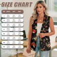thumbnail image 7 of Uorisanigo Ladybug Print Women's Sleeveless Vest Jacket with Pockets Blazer Vest for Women V Neck Button Down with Pockets Waistcoat Vests Elegant Size 2XL, 7 of 7
