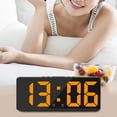 thumbnail image 4 of thinsony Digital Electronic Alarm Clock Snooze USB Large Display Dimmer Calendar Orange, 4 of 9