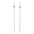 thumbnail image 2 of Koyal Wholesale Natural Bamboo Drink Stirrer Cocktail Picks, 5-Inch, Light Pink, Baby Blue Pearl Bead, 1000 Pack, 2 of 3