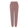 thumbnail image 6 of JJHGVB Joggers for Women Petite Pants Bottom Sweatpants Women's Casual High Waisted Pockets Joggers Sport Workout Active Baggy Pants Drawstring Pants Women Womens Sweatpants Light Pink XL, 6 of 7