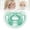 Green, variant on Baby Silicone Pacifiers for 0-6 Months, Clearance, Ultra-Light Symmetrical One-Piece Binkies, BPA-Free Infant Soothers