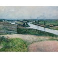 thumbnail image 3 of Gustave Caillebotte 18x15 Black Modern Framed Museum Art Print Titled - The Seine at Pointe D'Epinay (circa 1888), 3 of 5
