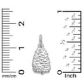 thumbnail image 4 of 925 Sterling Silver Pinecone Charm - Fall Jewlery Gifts for Her, 4 of 6