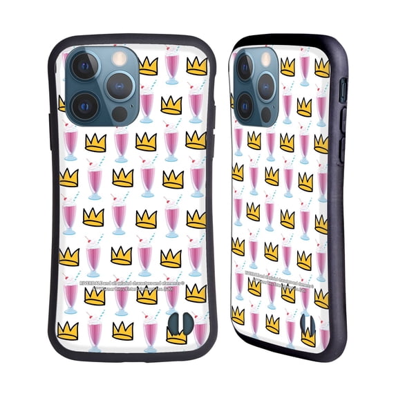 Head Case Designs Officially Licensed Riverdale Jughead Jones Milkshake Crown Pattern Hybrid Case Compatible with Apple iPhone 13 Pro